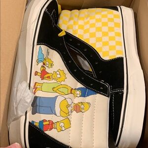 Vans Black and Yellow Classic Sneakers